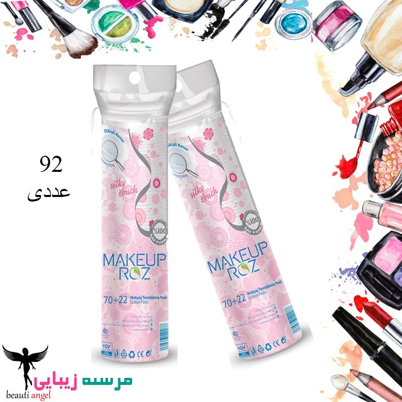 پد آرایش پاک کن میکاپ رز بسته 92 عددی Makeup roz