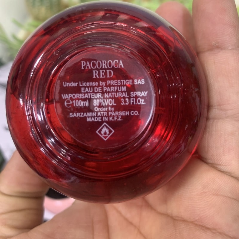 ادو پرفیوم پاکوروکا مدل Pacoroca Red حجم 100 میلی لیتر