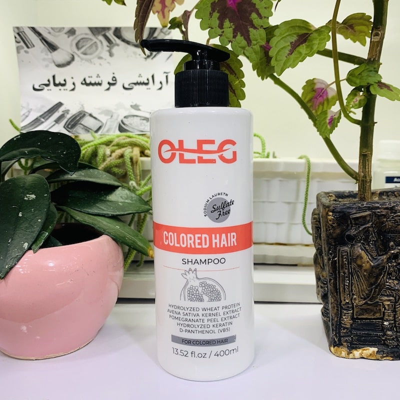 شامپو اولگ موهای رنگ شده OLEG Colored Hair Shampoo حجم 400 میل