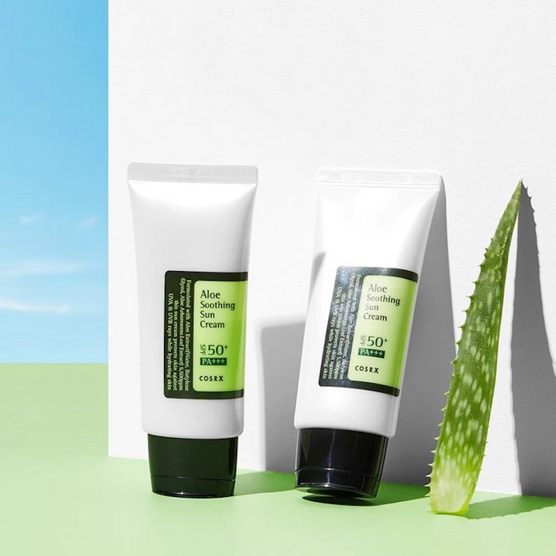 کرم ضد آفتاب کوزارکس SPF50 مدل ALOE SOOTHING آلوورا اورجینال